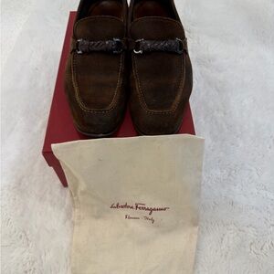 Salvatore Ferragamo Dark Brown Men's Loafers